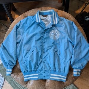 Rare Vintage 70s University Of Okoboji Satin Coaches Jacket Size XL Made In USA